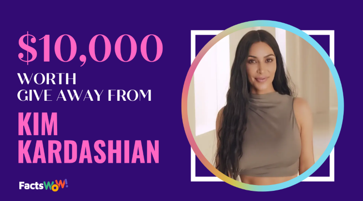 $10,000 worth give away from Kim Kardashian
