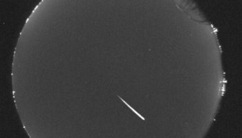 A fireball moving unusually fast is captured by the all-sky camera network