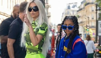 The Kardashians and West are besties at Paris Fashion Week