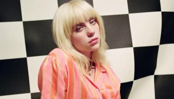 Billie Eilish performing at night while driving go-karts. I'm the man who's the fastest, duh!