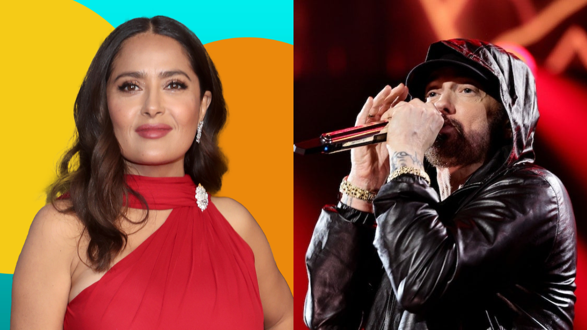 Eminem Was Sufficiently Decent To Consent To A Photograph With Salma Hayek