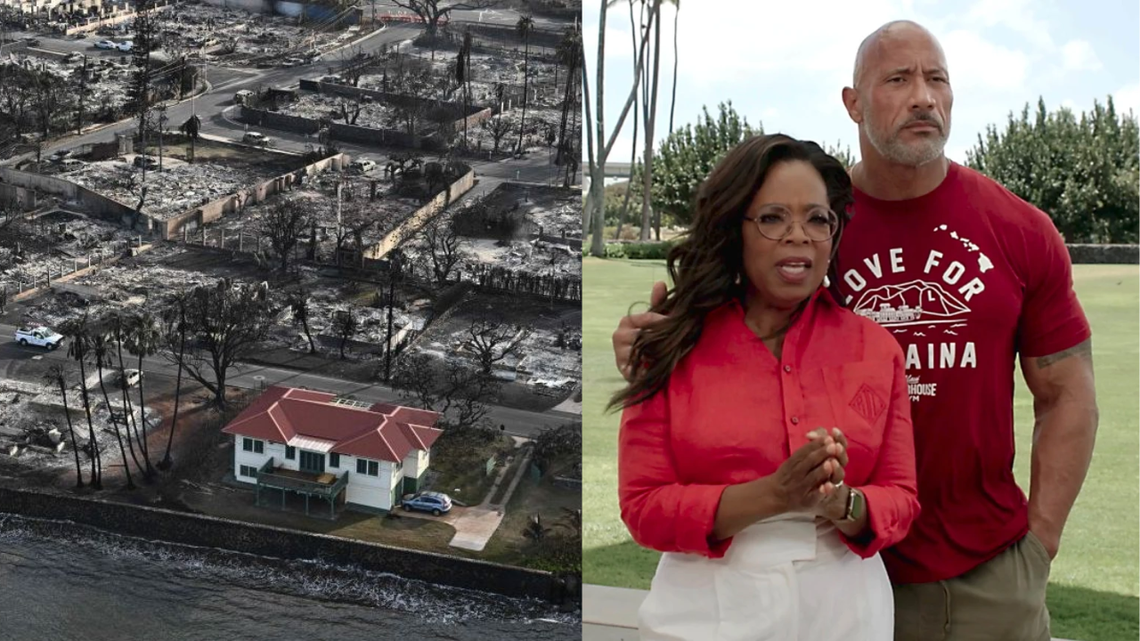 Hawaii wildfires: Oprah And The Rock Pledge Direct Payments To Victims In Maui